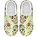 Linomo Pantoufles d'intérieur en forme de tête de mort avec fleurs et sucre pour femme, multicolore, 38/39 EU
