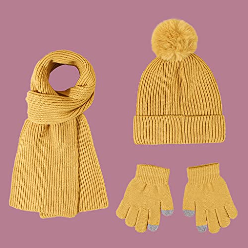 Gorro, bufanda y guantes de invierno para niños de 2 a 7 años 4