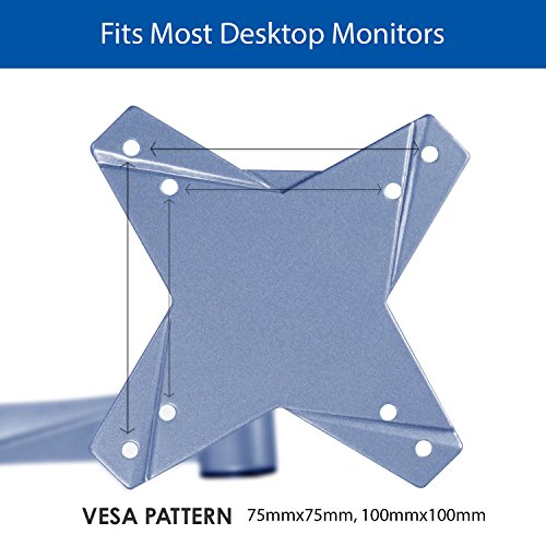 Qualgear Qg-Dm-02-016 3 Way Articulating Dual Desk Mount For 13-27 Inches Flatpanel Monitors, Silver #TOP2