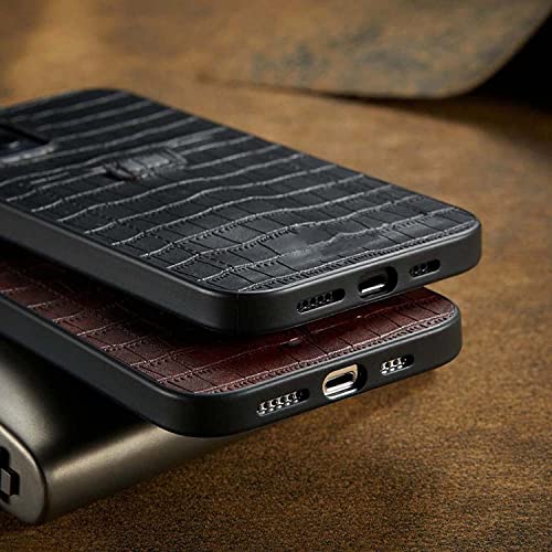 Coque iPhone 13 crocodile rouge anti-chute protège objectif - 6