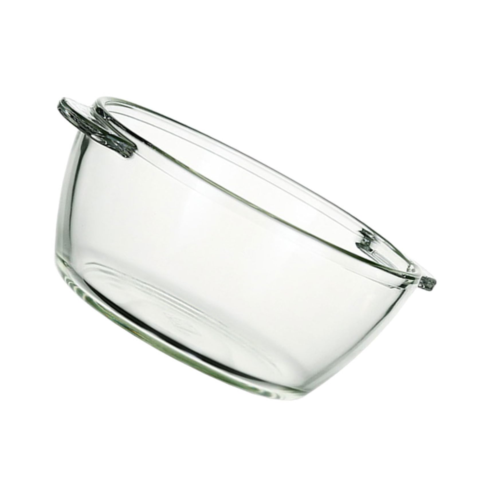 Saladier en verre transparent avec poignée utile Hemobllo pour éviter les chutes