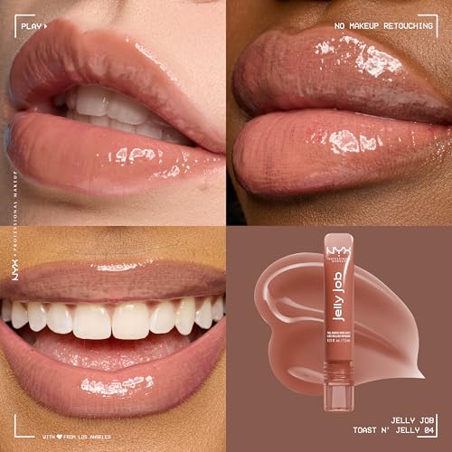 NYX Professional Make Up Jelly Job Peptide Infused Jelly Gloss Toast N Jelly - Afbeelding 3