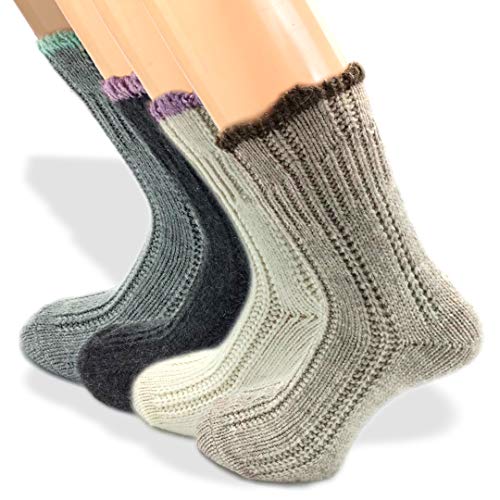 Chaussettes maison pour femmes en angora LOLA RELAX lot de 3 paires chaudes