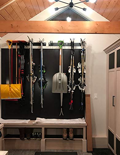 Storeyourboard Ski Wall Storage Rack, Holds 8 Pairs, Steel Home And Garage Skis Mount #TOP3