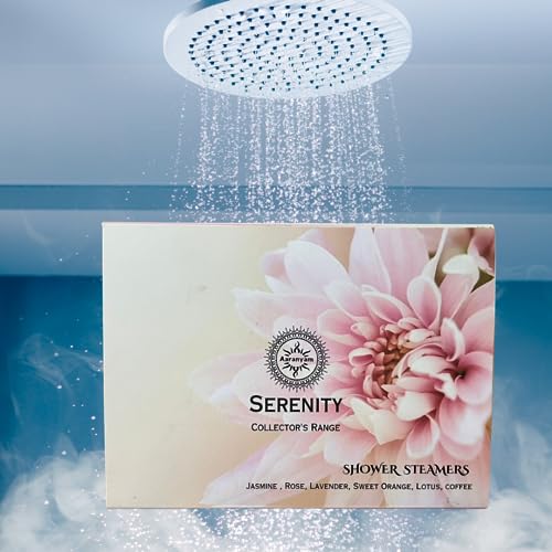 Aaranyam Serenity Aromatherapy Shower Steamers - 6 Tablets pack of 2 Shower Bombs with Essential Oils for Stress Relief, Self Care, Relaxation Perfect for Women & Men - Image 2