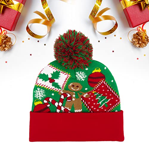 Phaiy Gorro de malha engraçado para o festival de Natal de Halloween, chapéu com facas, gorro quente