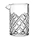 Premium Cocktail Cocktail Mixing Glass/Bar Mixing Glass, 18.5oz/550ml, Clear - Diamond Cut Pattern, Japanese Style [Lead Free]