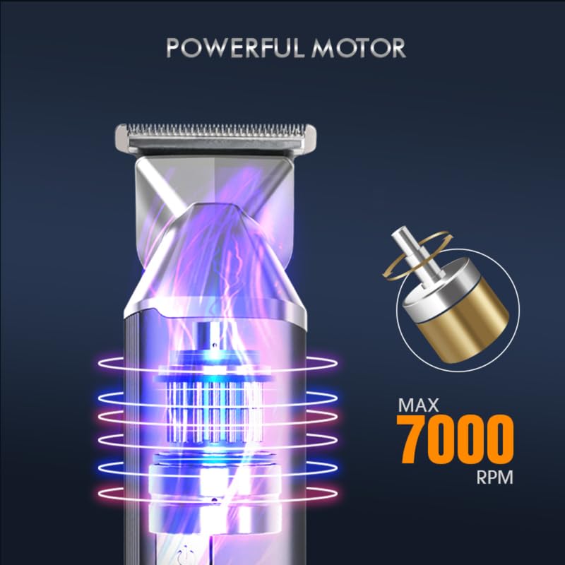 Image of WMARK Men Ng-Ht001 6-In-1, Face, Hair And Body - Multi Grooming Kit, Hair Trimmer, Beard Trimmer, Ear & Nose Trimmer Head Shaver Full Body Grooming Kit, Metal Body, 7000Rpm Motor Runtime 180 Minutes