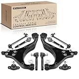 A-Premium Set of 10, Front Lower Control Arm, Sway Bar Link, Lower Ball Joint, Inner & Outer Tie Rod End, Compatible with Kia Sportage 2005-2010, Hyundai Tucson 2005-2009