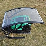 HENGMEI Mähroboter Garage Überdachung Dach UV-Schutz Carport für Mähroboter Rasenmäher Rasenroboter Automower, 103x77x45cm