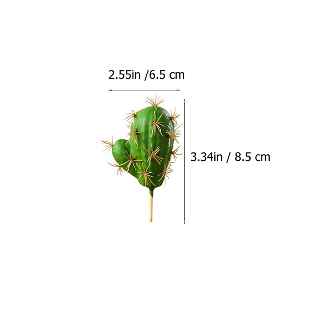Garneck Artificial Succulent Plants 8pcs Artificial Cactus Plants DIY Material for Home Decoration Flower Arrangement Indoor Home Decoration Fake Cactus Stems Artificial Succulents