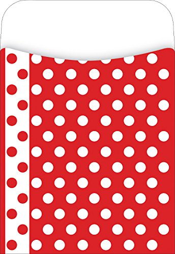 Barker Creek Décollez et Appliquez poches, Rouge et pois blancs (Ll-1212)