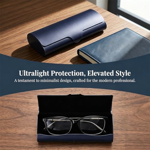 Image of Philley Aluminum Ultra-Light Eyeglasses Case Hard Shell Nearsighted Glasses Case for Women & Men