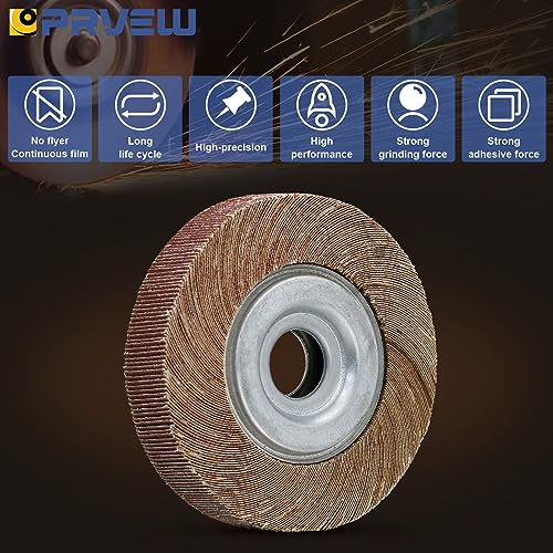 Prvew 1-Pack 6" X 1" X 1" Unmounted Flap Wheel For Bench Grinder (120Grit) #TOP3