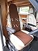 Price comparison product image r - SUITABLE FOR FIAT DUCATO MOTORHOME SEAT COVERS, BROWN SPORTS MESH, MH-405