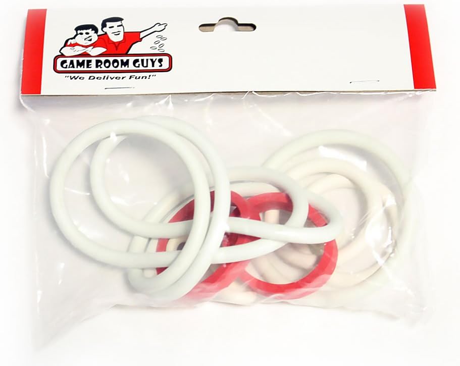 Game Room Guys Wonder Wizard/Demolition Derby/CB Charlie/Flying Aces Pinball White Rubber Ring Kit