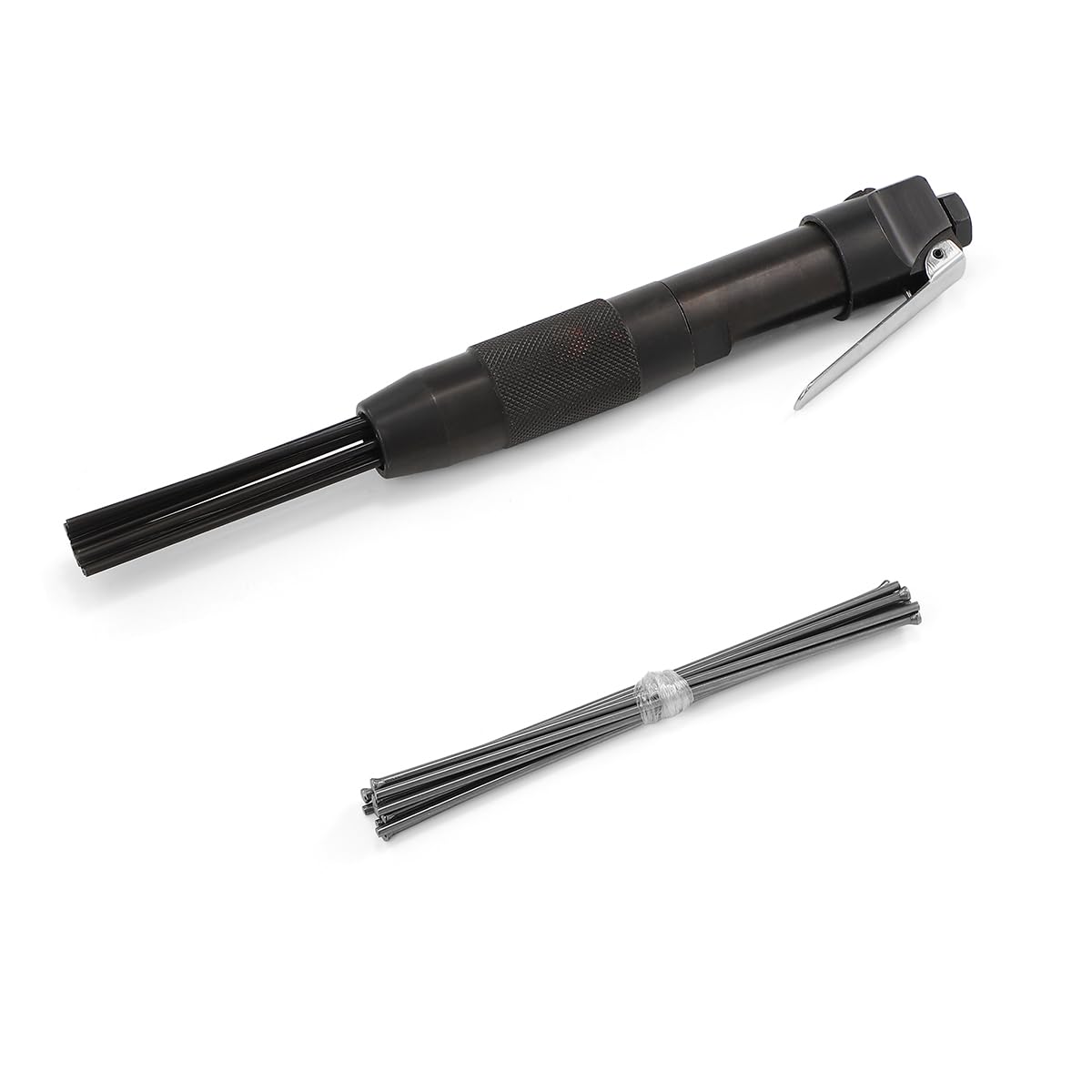 Compact Pneumatic Needle Scaler with Replacement 12 Needles