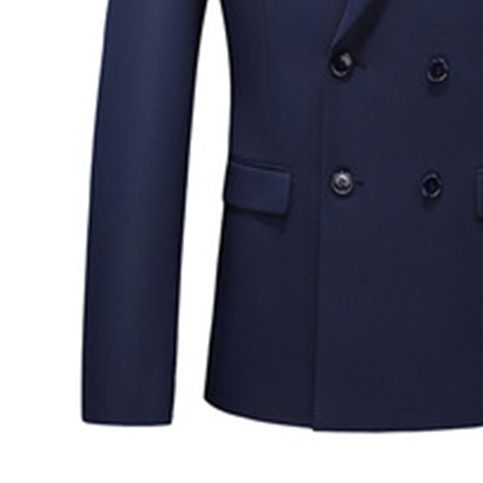 Costume Homme 2 pièces Slim Fit Smoking Blazer Croisé à Deux Boutons Men Suits 2 Piece pour Mariage Business Fête Confort Blazer Chic et Elegant Veste et Pantalon Grande Taille Costumes Et Vestes