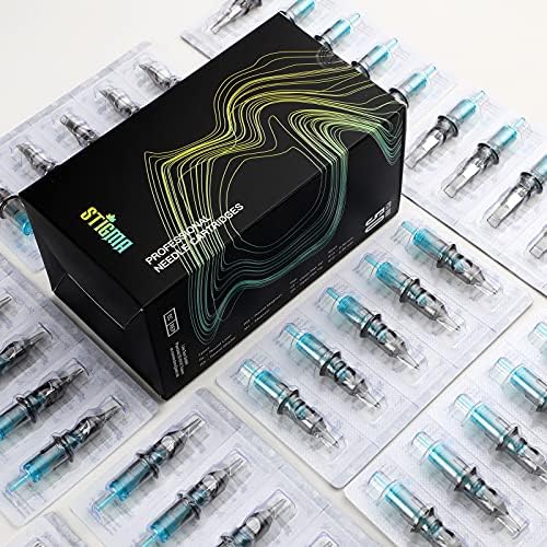 STIGMA 50Pcs Tattoo Cartridges Needles Disposable Mixed #10 Bugpin Round Liner Cartridge 3RL 5RL 7RL 9RL 11RL EN02B-50KIT-R