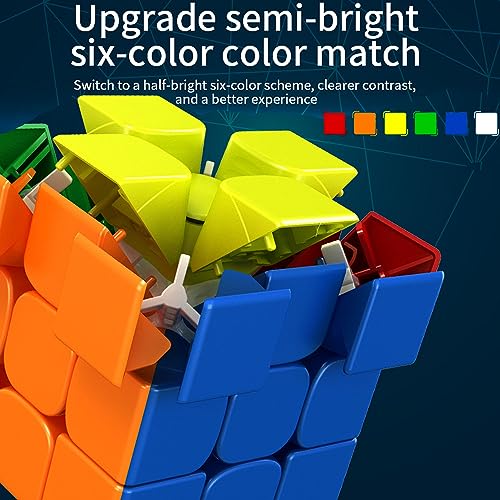 Zauberwürfel, Moyu RS3M 2020 3x3 Speed Cube Geschwindigkeitswürfel Puzzlewürfe Denksportaufgaben Geeignet für Zauberwürfel Enthusiasten