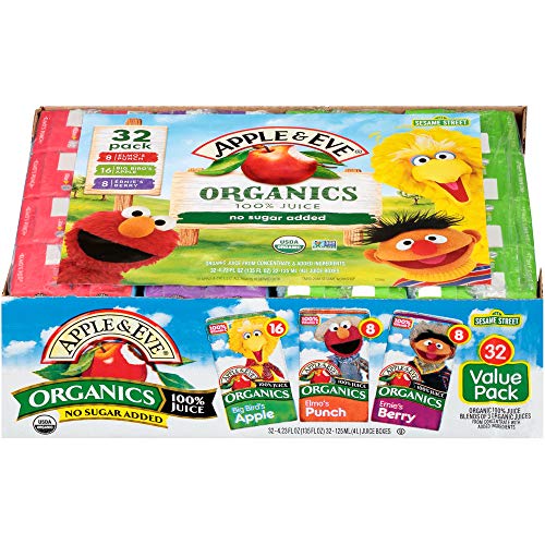 Apple & Eve Sesame Street Organics Juice Box (32 Count) Variety Pack