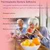 2PCS Thermoplastic Denture Adhesive, Extra Strong and Durable Denture-Adhesive, Ultra Max Hold Adhesive, Can Last Up to 4 Days, Suitable for All Ages