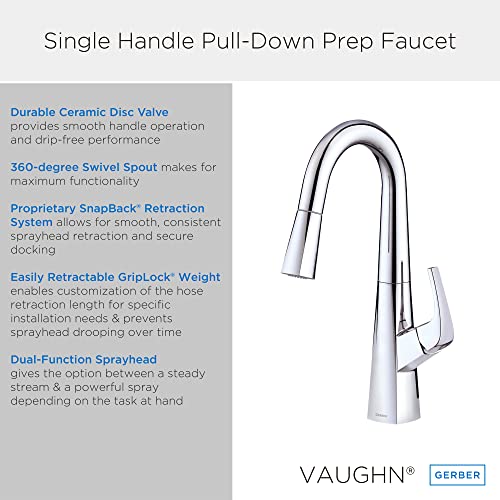 Danze D150518 Vaughn Single Handle Kitchen Bar Faucet 1.75Gpm Chrome #TOP2