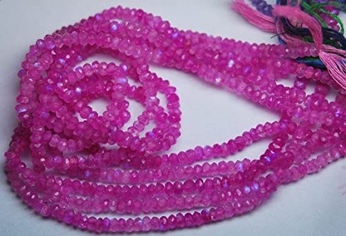Pierre de lune arc-en-ciel rose pour création de bijoux bohèmes chics d'été