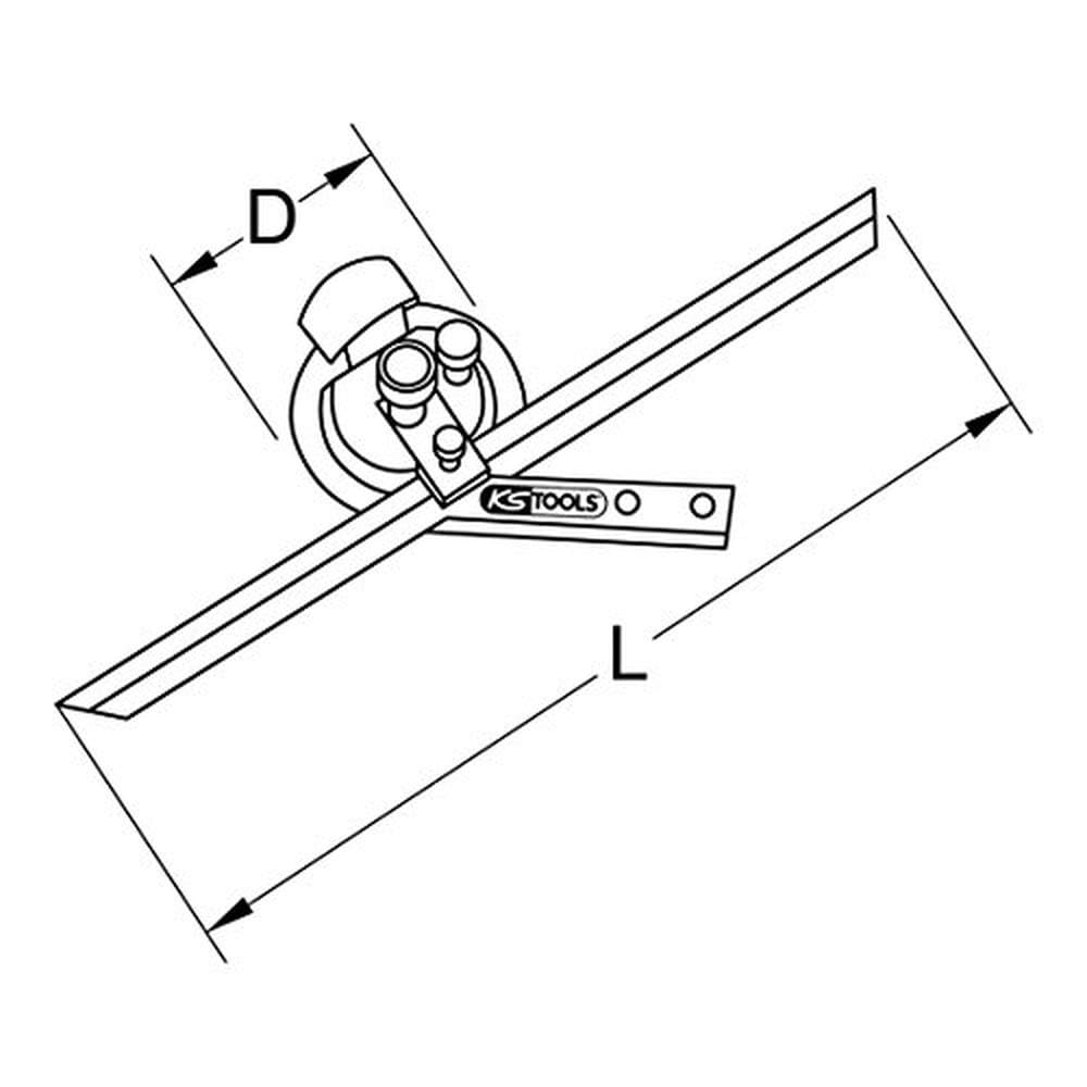 KS Tools 300.0207 Goniometro Universale, 300 mm