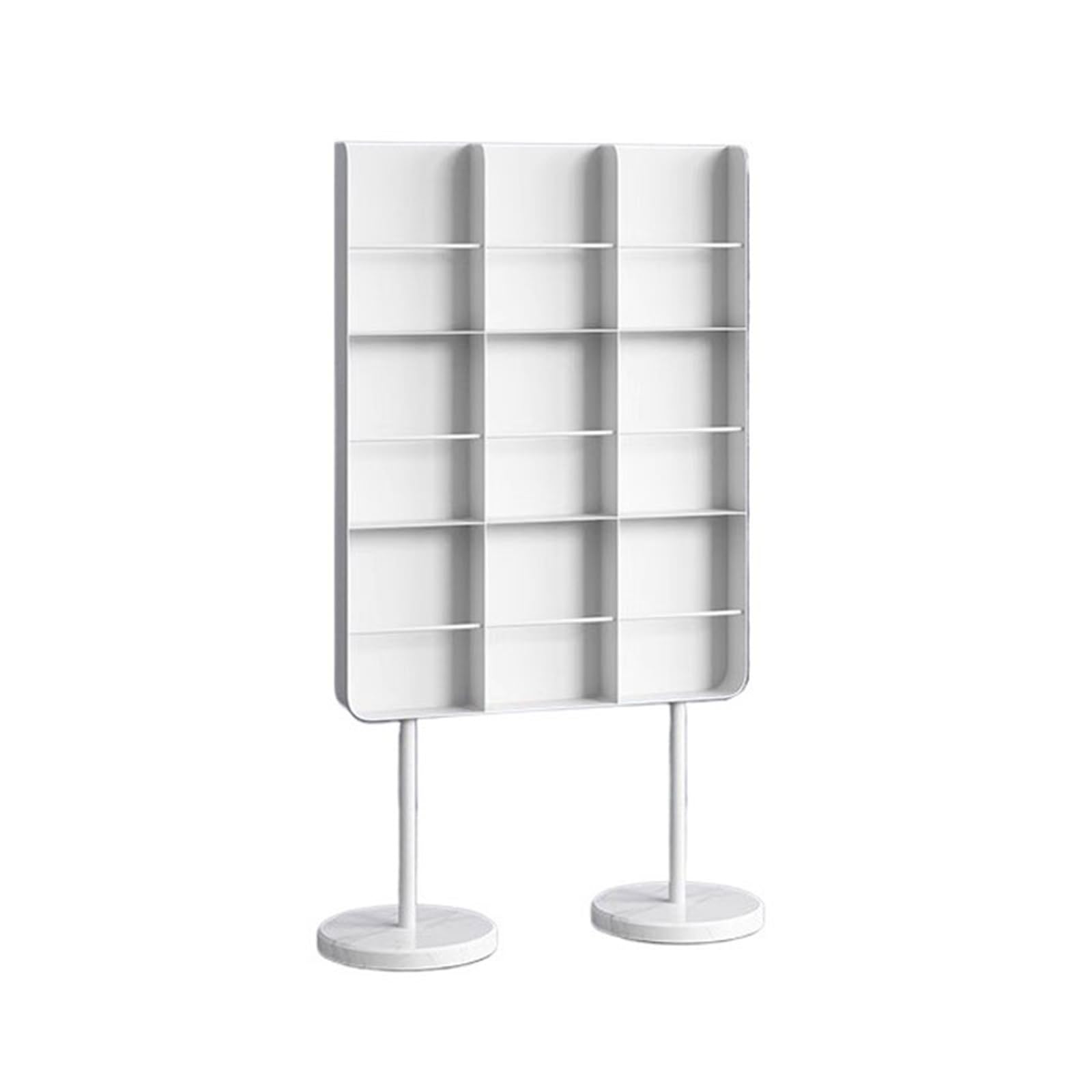 Ef2pRc8kF Record Rack Minimalist Metal Vinyl Record Storage Rack with Marble Base High Legged Bookcase Magazine