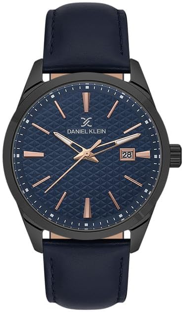 Blue Premium Men's Analog Watch With Leather Strap - DK.1.13807-3