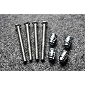 Sustaiiiin! Stabiele gitaarhals bevestiging: Bolt-On Neck gitaarschroeven en moffen voor Strat, Tele en Bass (40mm)