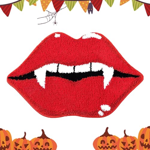 Tapis en toile d'araignée – Tapis de bain d'Halloween – Tapis de salle de bain lavable en machine – Tapis de salle de bain antidérapant pour douche, entrée, cuisine, sol effrayant pour décoration