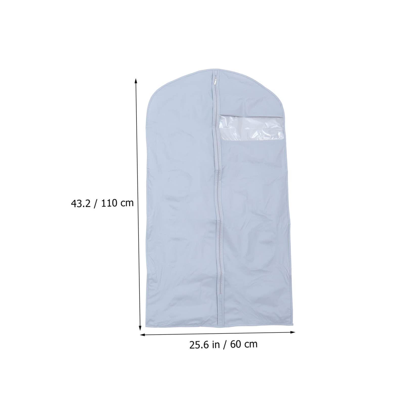 5 Stück Kunststoff Kleiderschutzhüllen für Kleidung und Anzug | Lichtdurchlässig, Leicht, Staubabweisend, 3 Stück 60x90cm Sowie 2 Stück 60x110cm