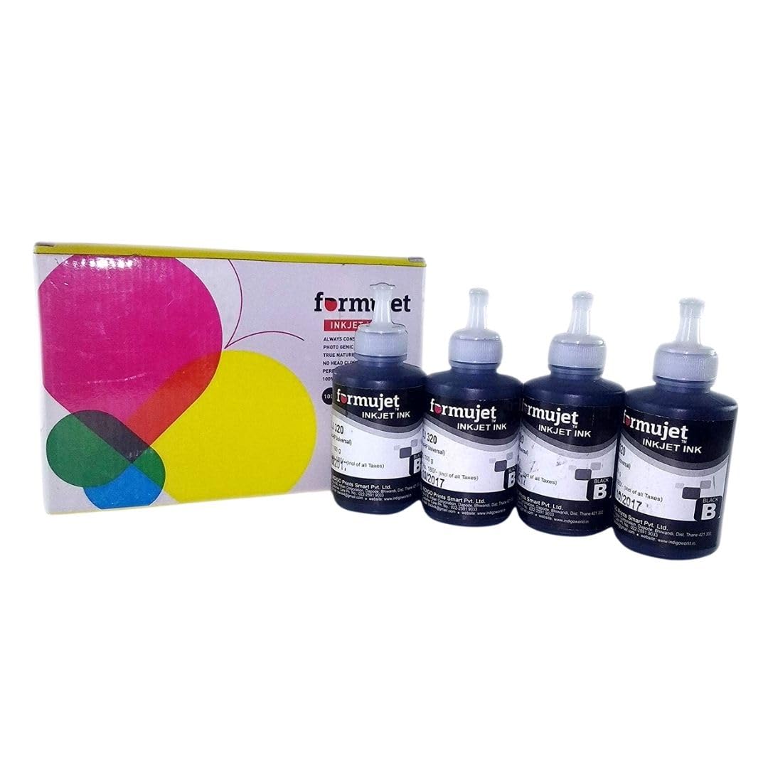Formujet PDJ 320 (4 Colours x 100g) Compatible for HP 21/27 / 56/818 / 802/903 / 704 / HP 46 / HP 680