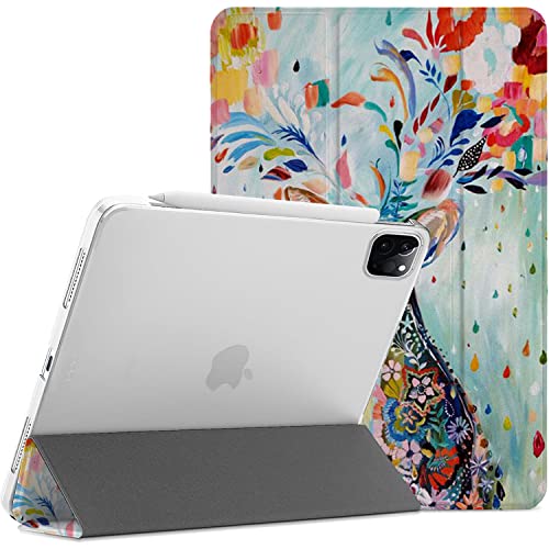 Image of DuraSafe iPad Pro 12.9 inch 4th Gen 2020 Cover A2229 MY2H2HN /A MY2J2HN /A A2069 MXAT2HN /A MXAV2HN /A MXAU2HN /A MXAW2HN /A A2233 MY3K2HN /A MY3J2HN /A MXFY2HN /A MXG12HN /A MXFX2HN /A MXG02HN /A - Deer Print