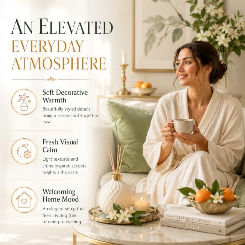 Image of AROMATICO Orange Diffuser Oil for Long-Lasting Fragrance. Premium Aroma Oil for Aromatherapy, Meditation & Concentration. Versatile Use in Diffusers, Air Fresheners - 30ml