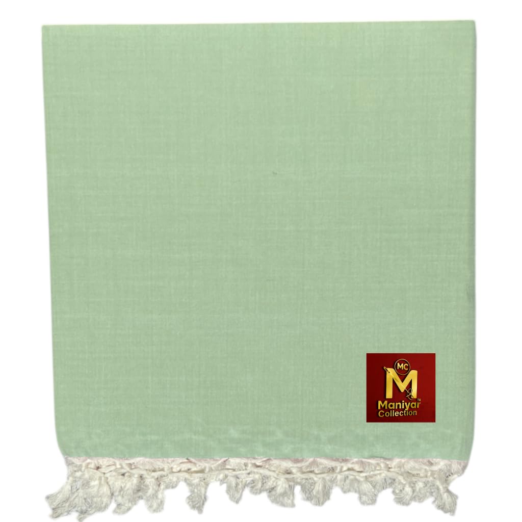 MANIYAR COLLECTION Soft Bhagalpuri Dull Cotton Green Chadar – Lightweight, Breathable & Skin-Friendly Odhne Wali Blanket for Summer & AC Room Sleeping Comfort – Single Size (120×215 cm)-image-12
