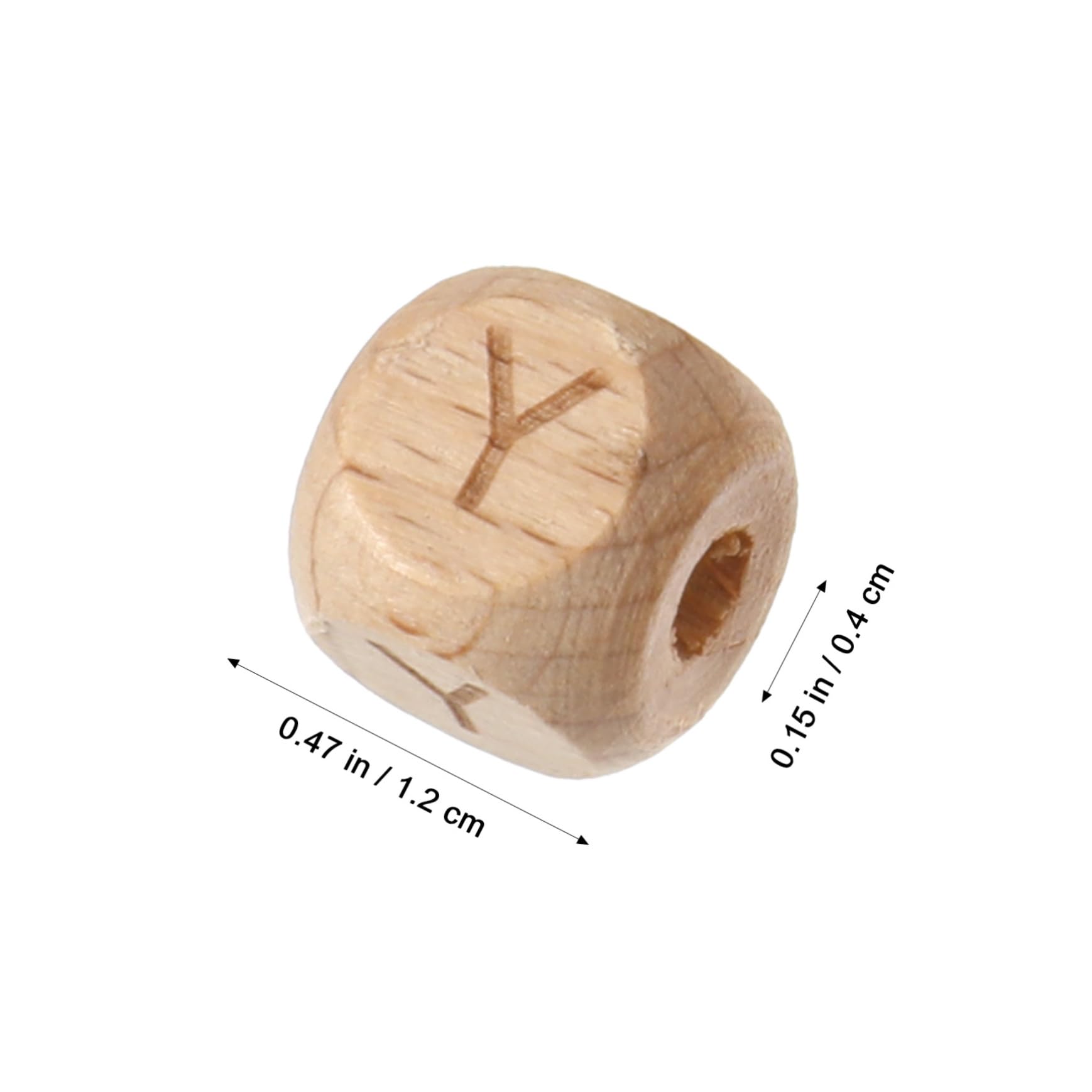 HOMSFOU 260stücke Holzbuchstabenperlen Quadratisch Kleine Lose Perlen für Schmuckherstellung Armbänder Alphabetperlen Textperlen Buchenholz
