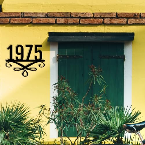 Image of Personalized House Number Custom Metal Address House Numbers Modern House Number Sign for Outside