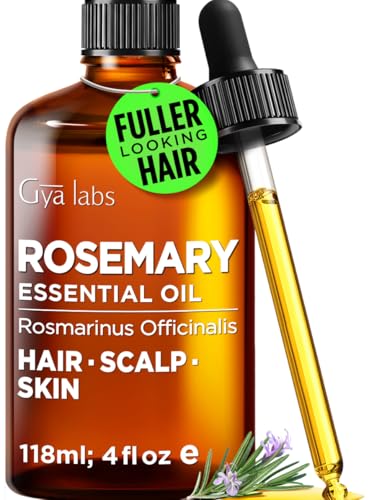 100% Pure Rosemary Essential Oil - 4 Fl Oz - Rosemary Oil for Hair, Skin, Diffuser, Aromatherapy & DIY Candle Making Scent