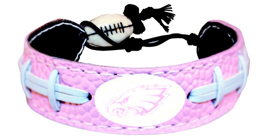 Philadelphia Eagles Pink NFL Football Bracelet