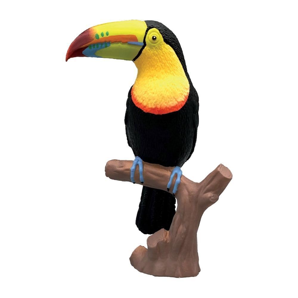 Bullyland 69400 Fisherman's Tucan, Approx. 9.6 cm Large Animal Figure, Detailed PVC Free, Ideal as a Small Gift for Children from 3 Years
