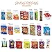 Snack Box Care Package - Snacks Variety Pack Gift - Chips, Candy, Cookies, Crackers Bulk Assortment (160 Count)