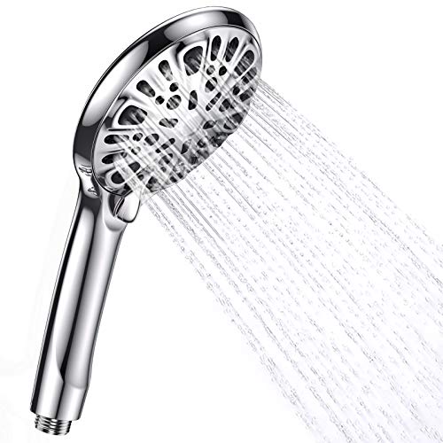 Douchette Pommeau de Douche 9 Modes - Douchettes de Salle de Bain Pommeau de Douche Economie Deau et Flexible / à Faible Pression d'eau / Chrome Cover