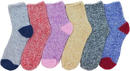 Image of ToBeInStyle Women's Pack of 6 Assorted Style Winter Socks