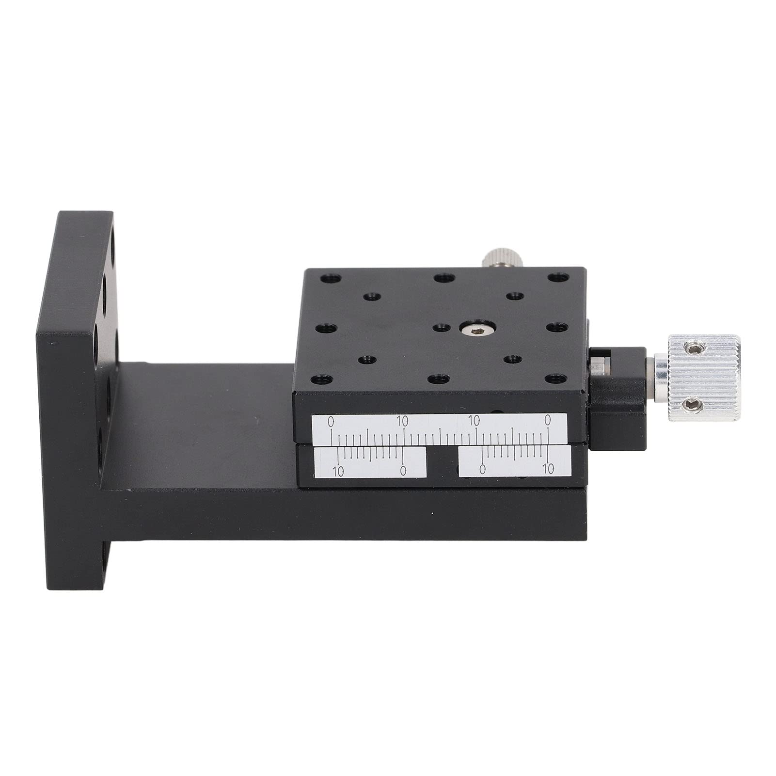 Wakects Z-Lineartisch, Manueller Lineartisch, Vorschubspindel-Schiebetisch aus Aluminiumlegierung, 30 μm Genauigkeit, 0,5 Mm Pro Umdrehung, für die Positionierung Optischer Labormikroskope (40x40mm)