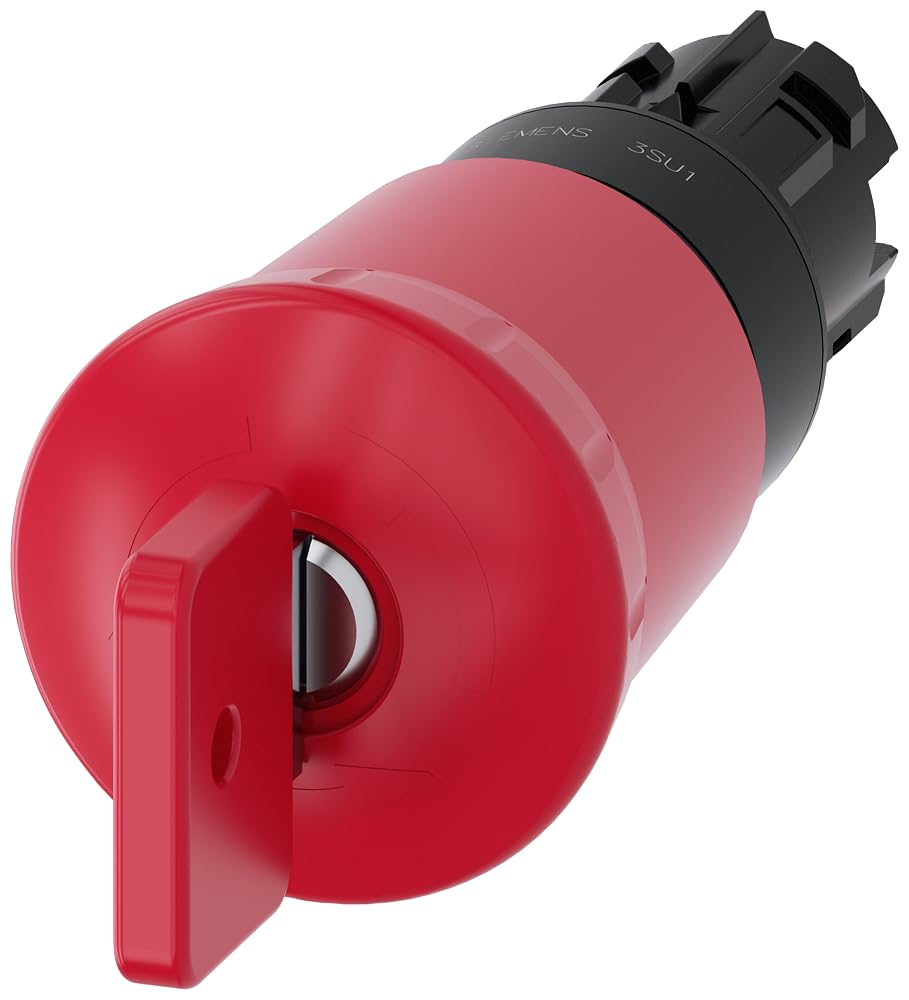 Siemens Sirius ATC bouton poussoir coup de poing d'arrêt d'urgence 40 mm avec serrure 73037