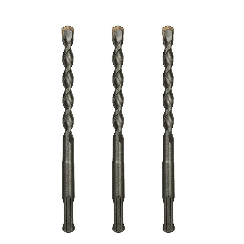 VALYRIANTOOL 3-Pack 1/2 Inch x 6 Inch SDS Plus Rotary Hammer Drill Bits Set, Carbide Tipped for Brick, Masonry, Stone and Concrete (1/2