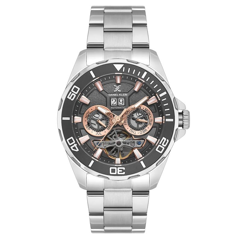 Daniel Klein Grey Dial Skeleton Men Watch - DK.1.13754-5 (B0D98JJXJF) Amazon Price History, Amazon Price Tracker